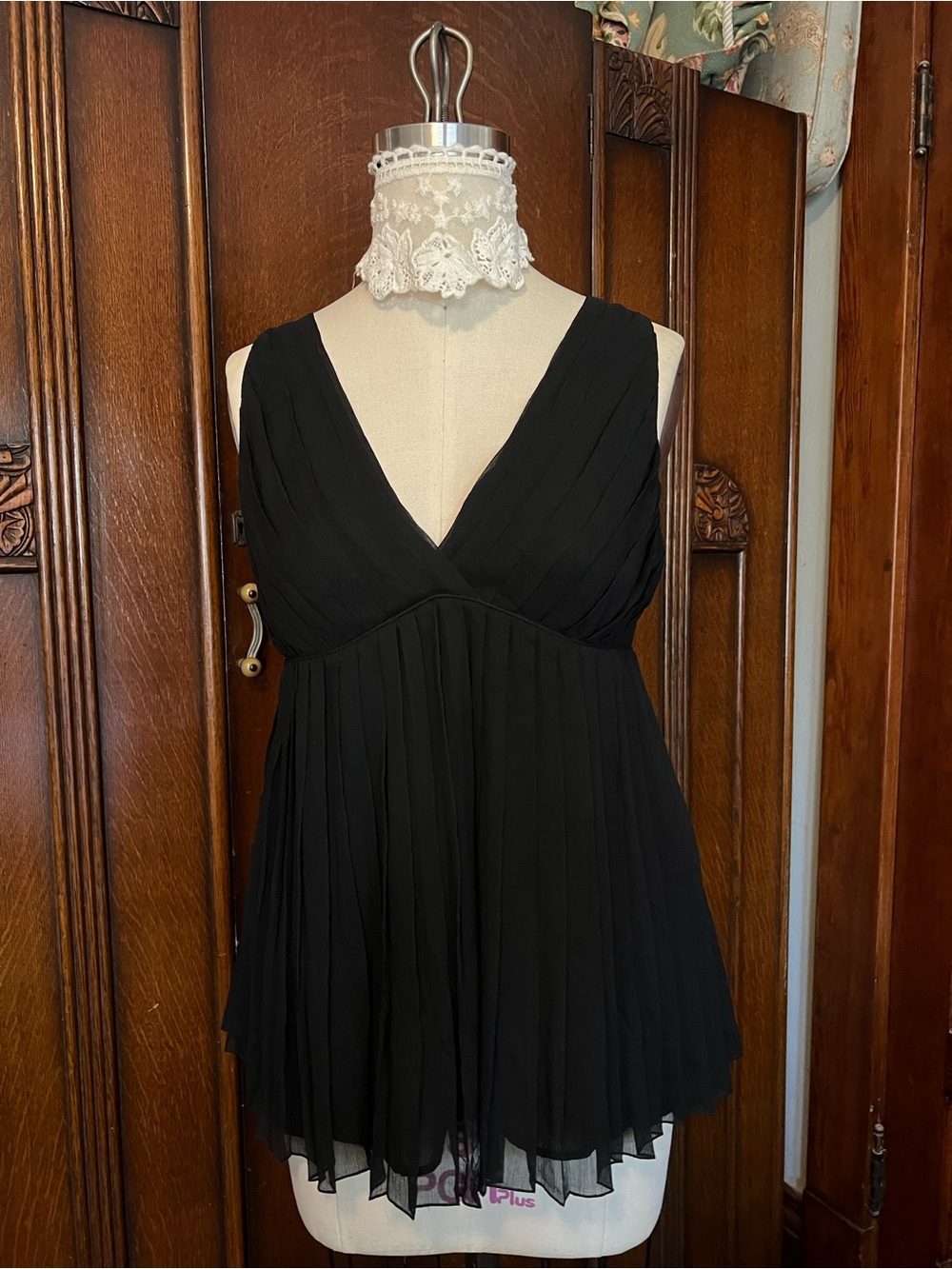 Express Black Women's Top with Label Size M